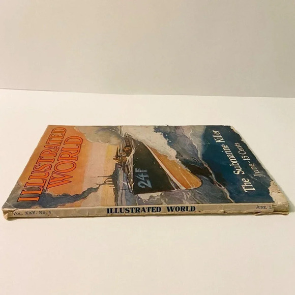 Vintage June 1916 Illustrated World The Submarine Killer R T  Miller - Picture 3 of 12